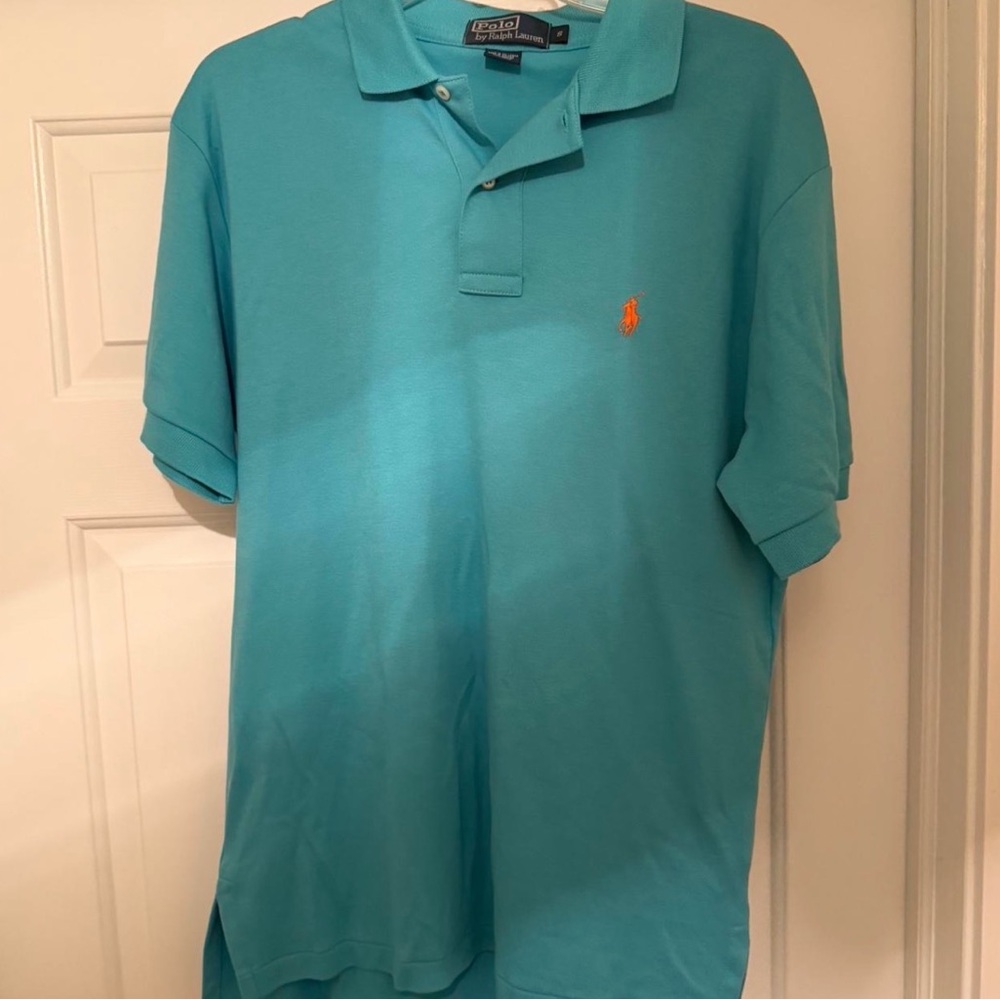 Ralph Lauren Men's Turquoise Polo Shirt